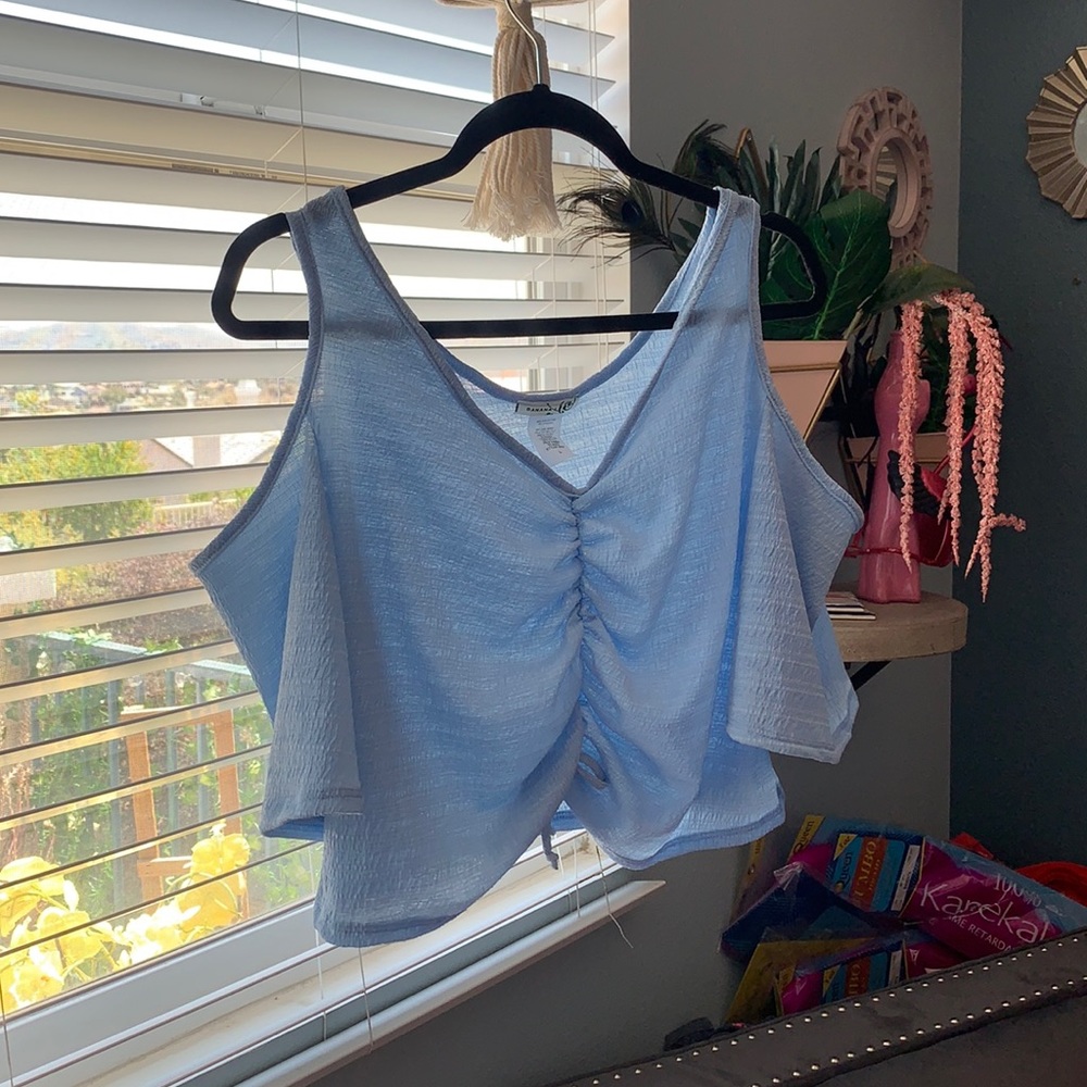 Off the shoulder mod drift top